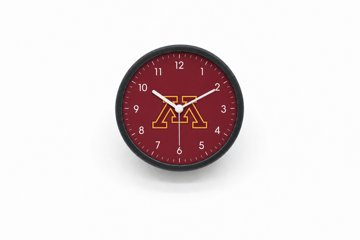 Minnesota Golden Gophers Bedside Clock