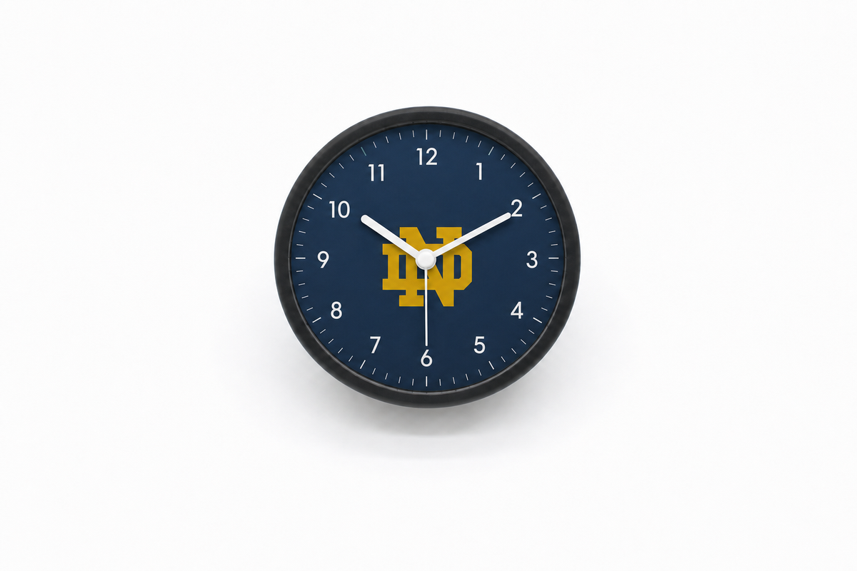 Notre Dame Fighting Irish Bedside Clock