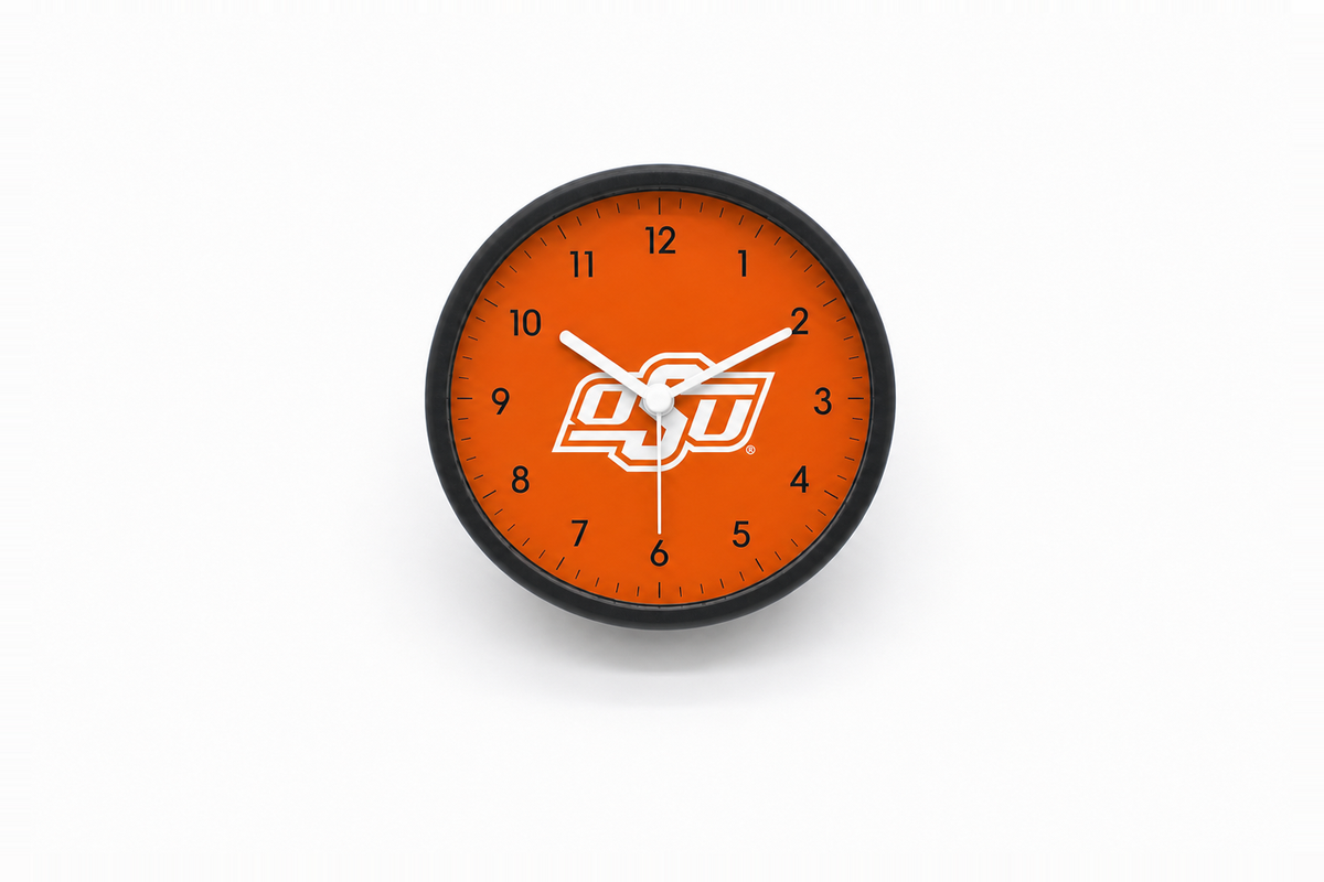 Oklahoma State Cowboys Bedside Clock