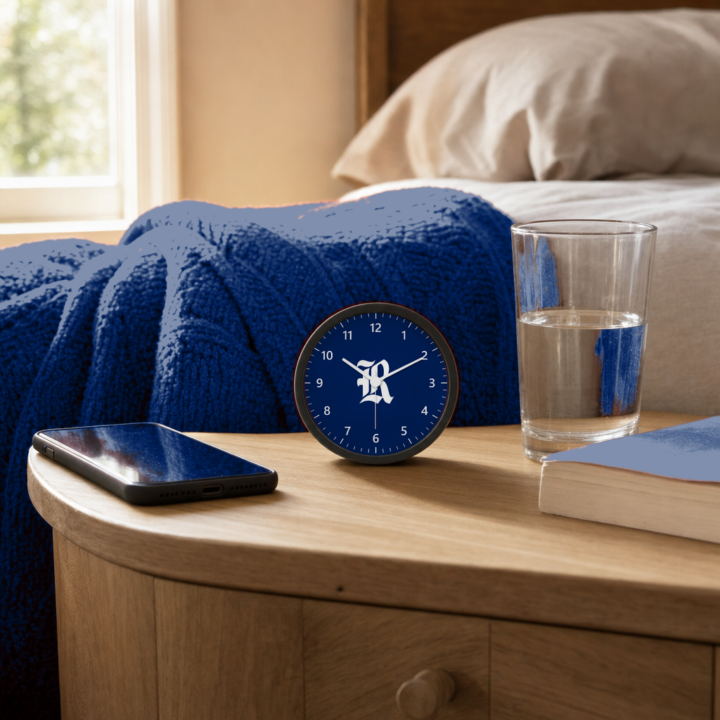 Rice Owls Bedside Clock lifestyle