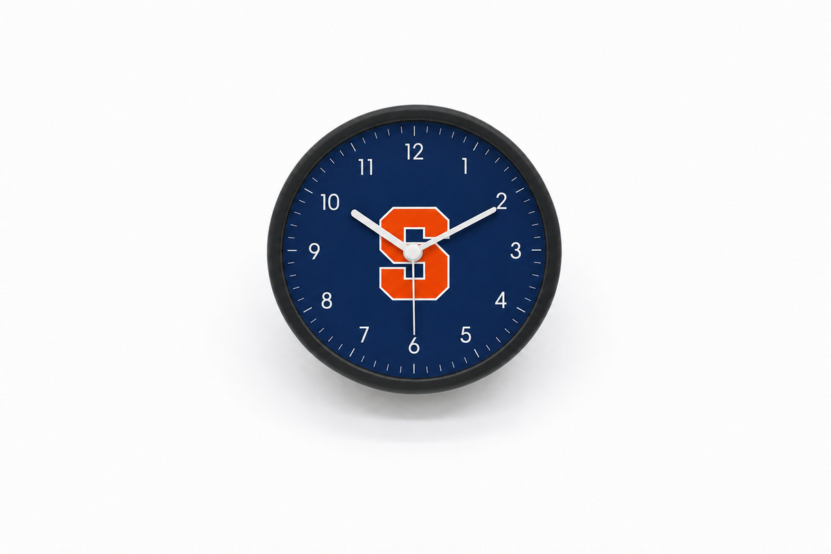 Syracuse Orange Bedside Clock