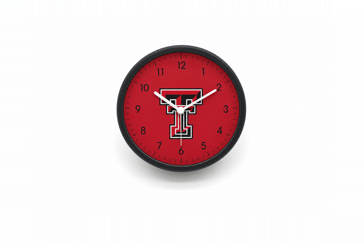 Texas Tech Red Raiders Bedside Clock