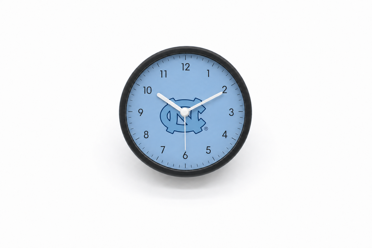North Carolina Tar Heels Bedside Clock