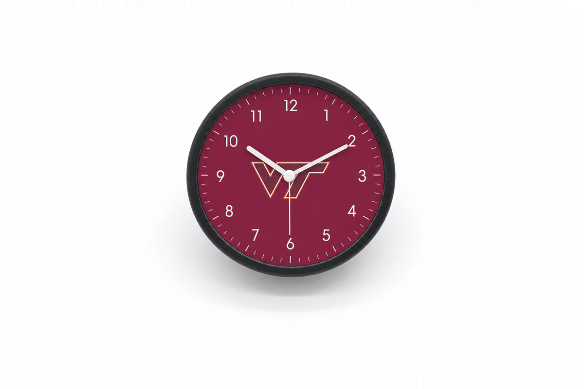 Virginia Tech Hokies Bedside Clock