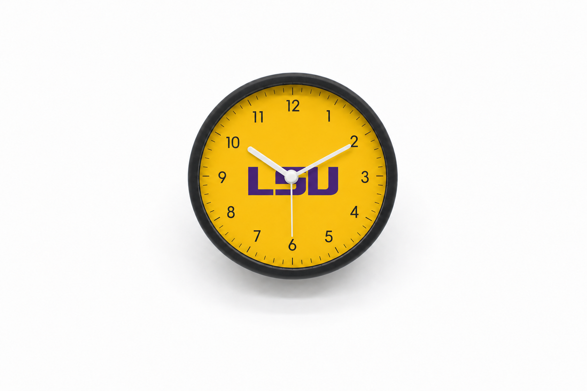 LSU Tigers Bedside Clock