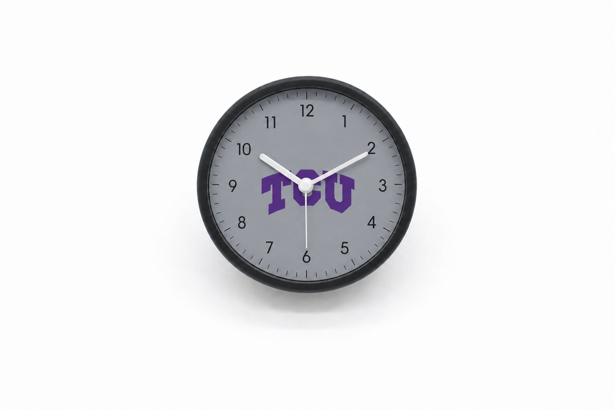 TCU Horned Frogs Bedside Clock