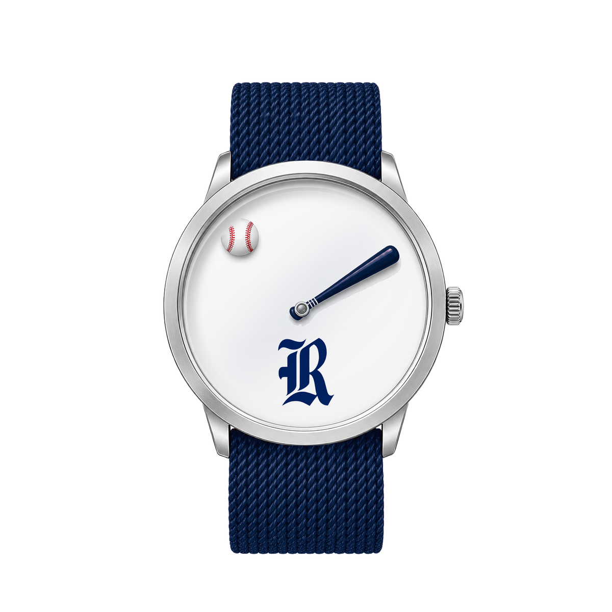 Rice Owls Baseball Watch with navy nylon band