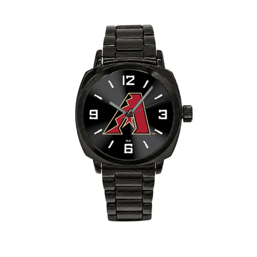 Arizona Diamondbacks Black Metal Oval Watch