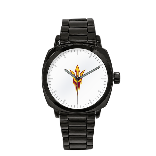 Arizona State Sun Devils Black Metal Oval Watch
