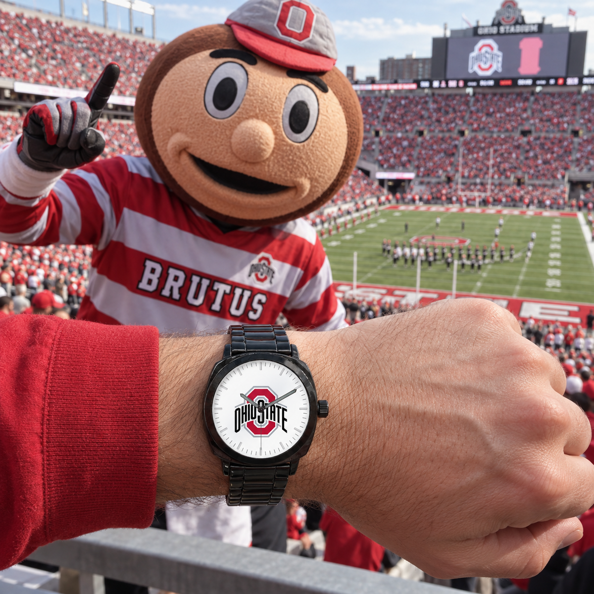 A nut with a permanent smile - Ohio State Buckeyes watch