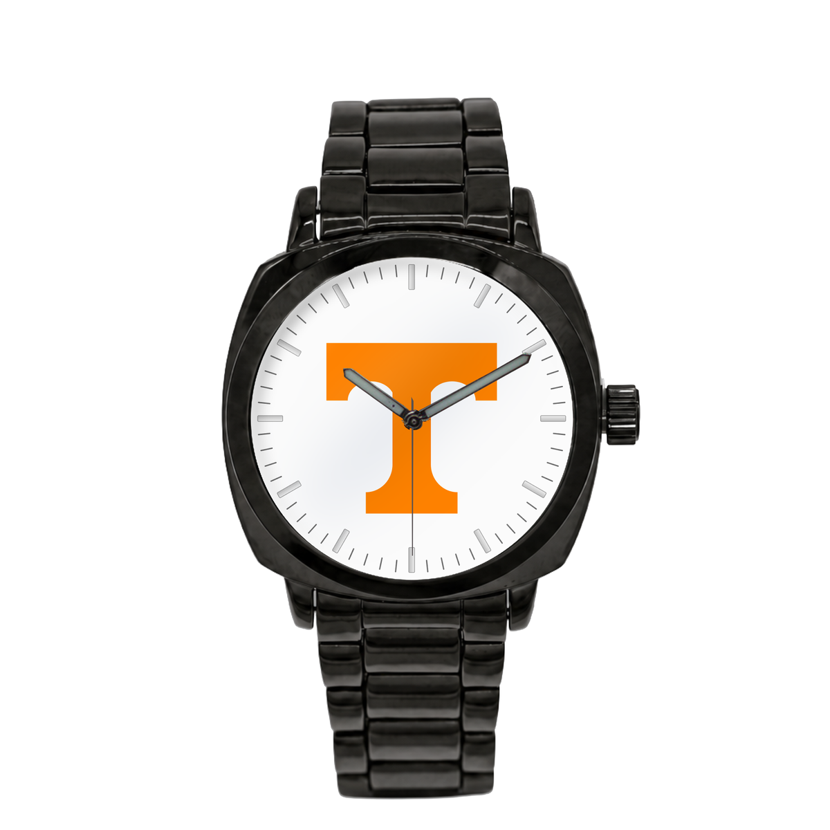 Tennessee Volunteers Black Metal Oval watch with black metal bracelet