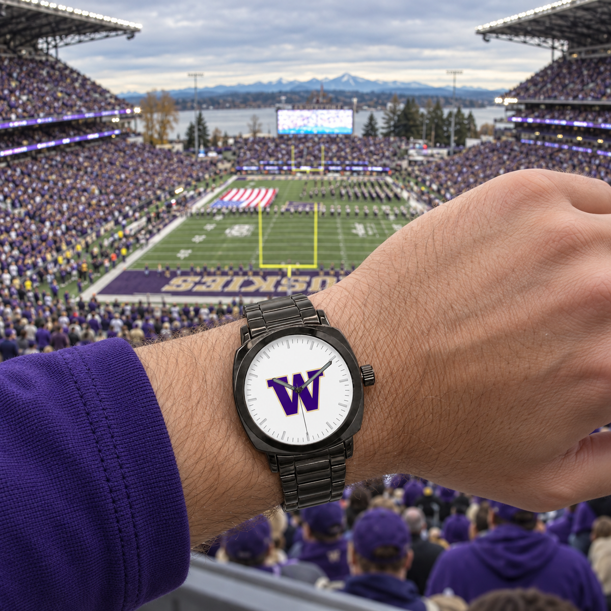 Greatest setting, grand entrance - Washington Huskies watch