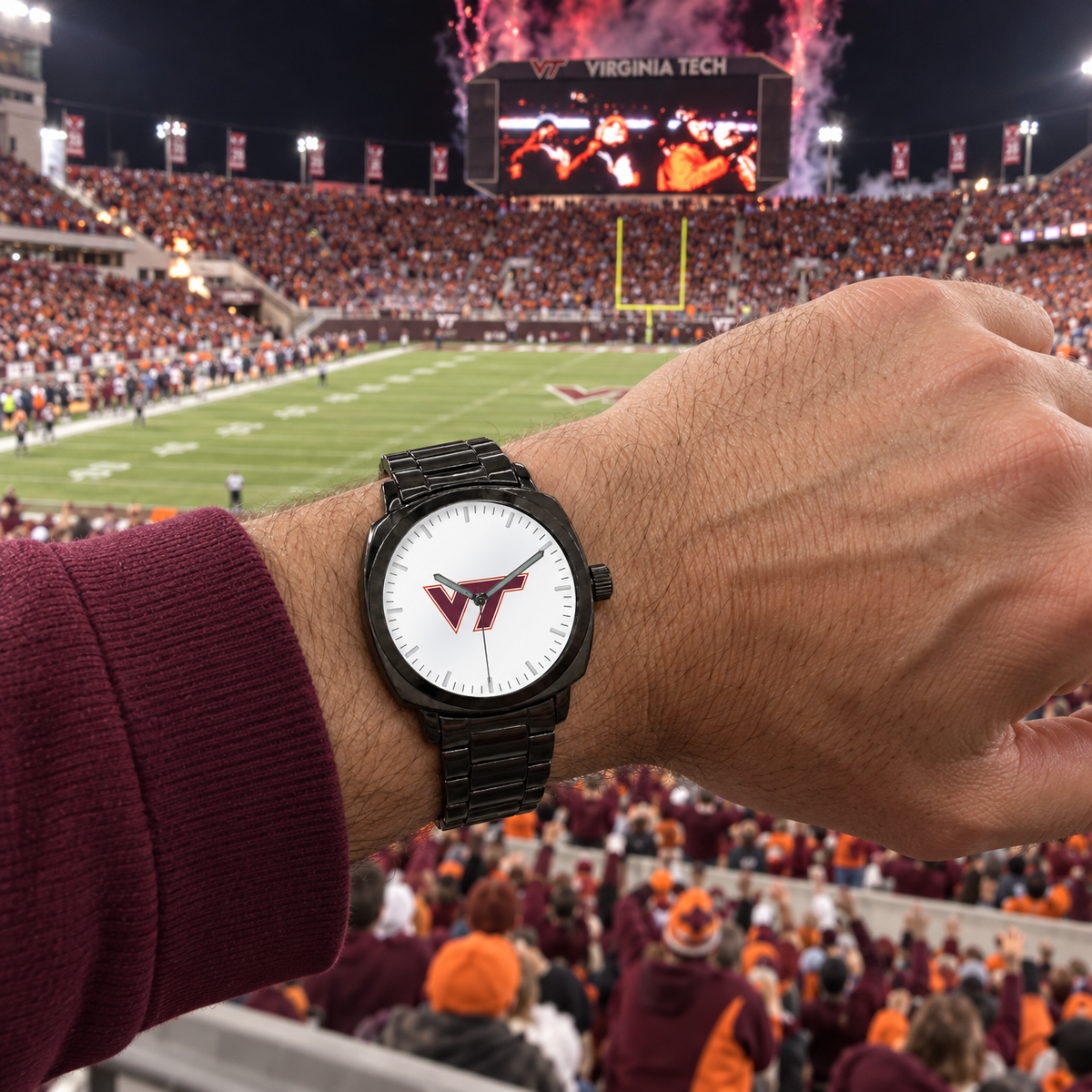 Jumping that shook the seismograph - Virginia Tech Hokies watch