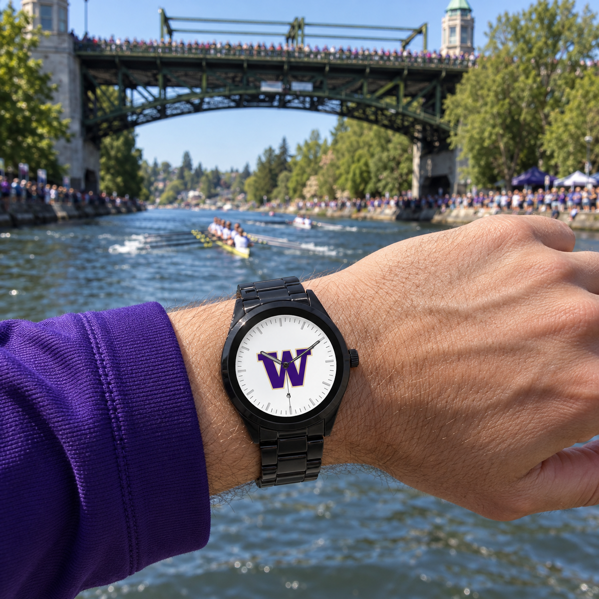 Forty thousand fans, one Cut - Washington Huskies watch