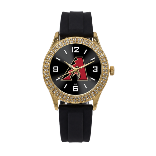 Arizona Diamondbacks Gold Metal Diamond Watch