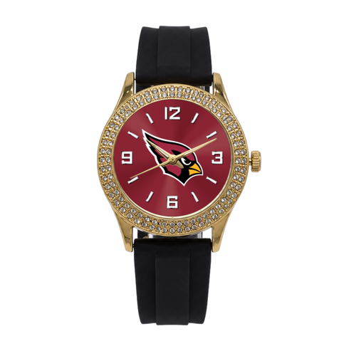 Arizona Cardinals Gold Metal Diamond Watch