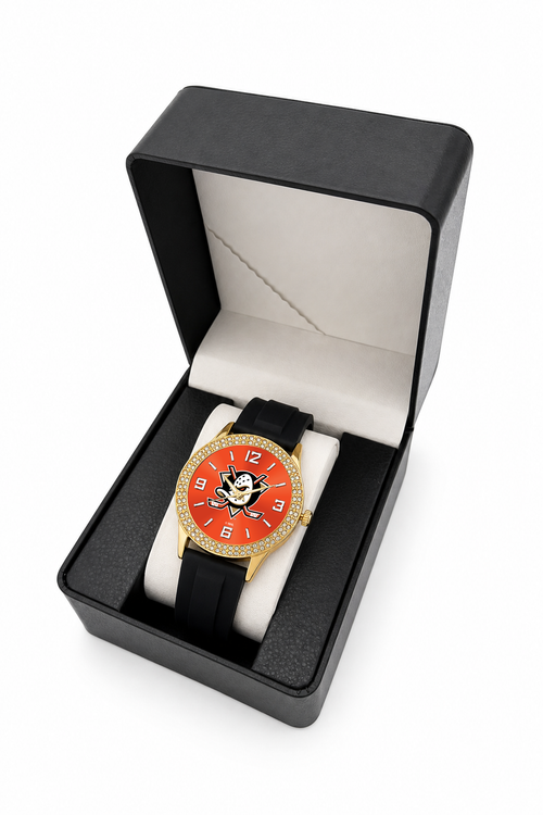 Gift box packaging - Anaheim Ducks Gold Metal Diamond Watch (GMD-0001-NHL-ANA)