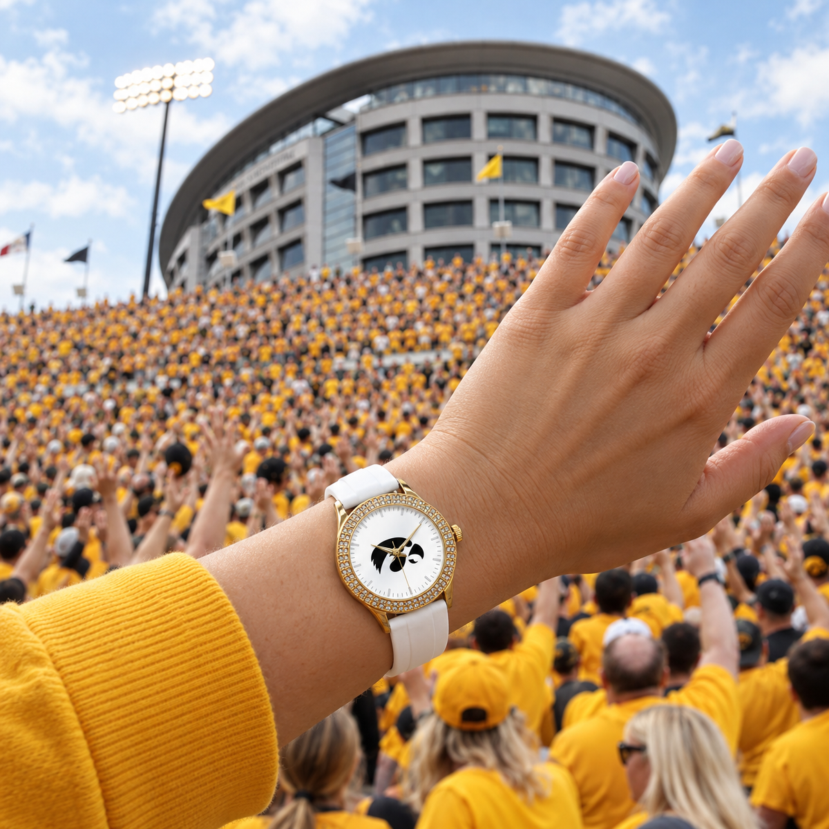 Eat early, wave on time - Iowa Hawkeyes watch