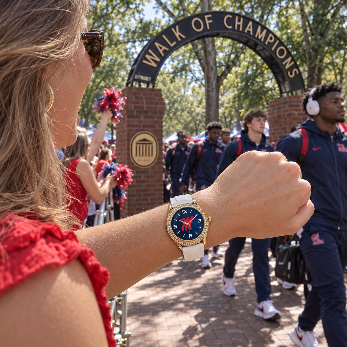 Walk under the brick arch - Ole Miss Rebels watch