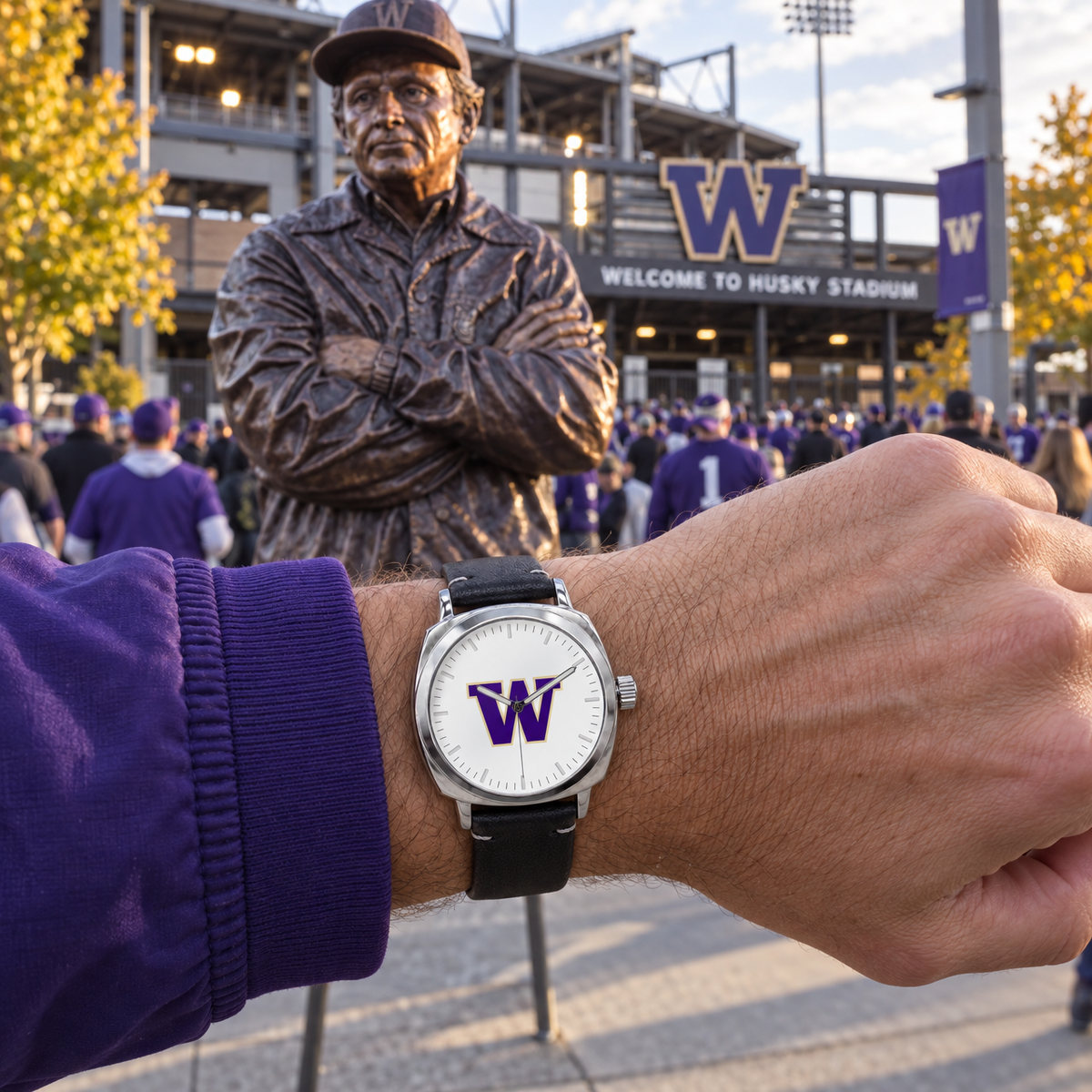 The Dawgfather at the gate - Washington Huskies watch