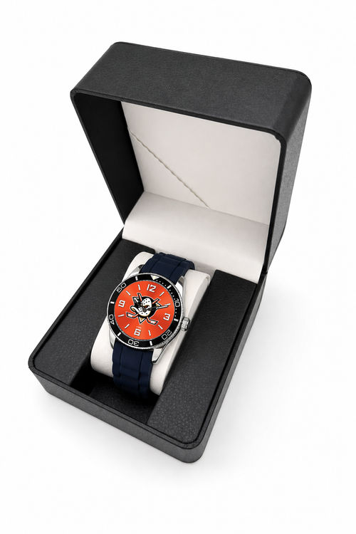 Gift box packaging - Anaheim Ducks Rubber Strap Oval Watch (RSO-0001-NHL-ANA)