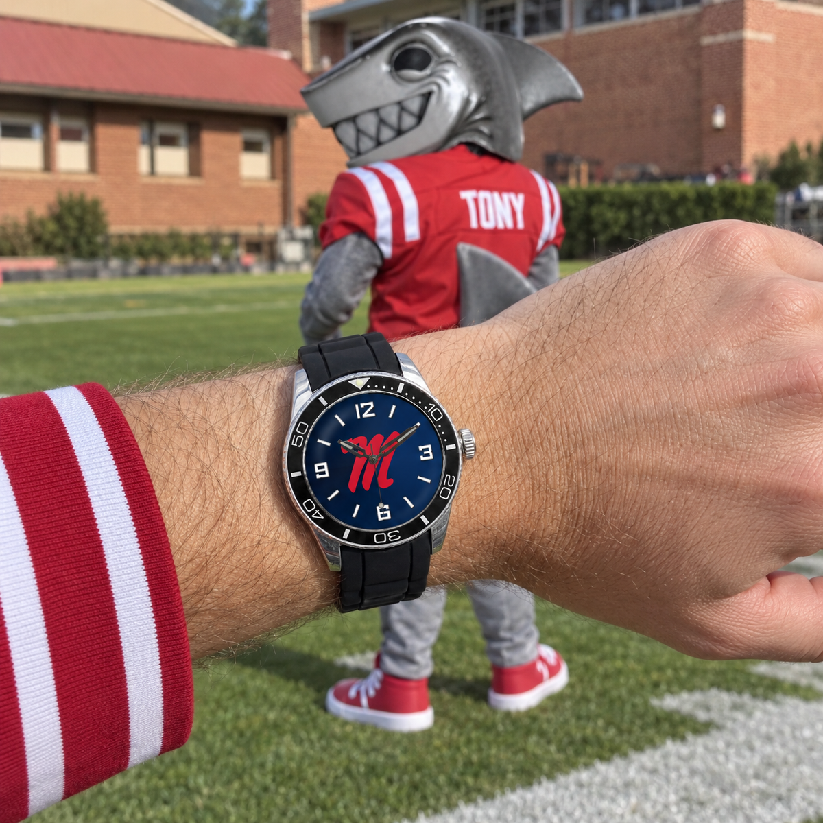 A shark on the sideline - Ole Miss Rebels watch