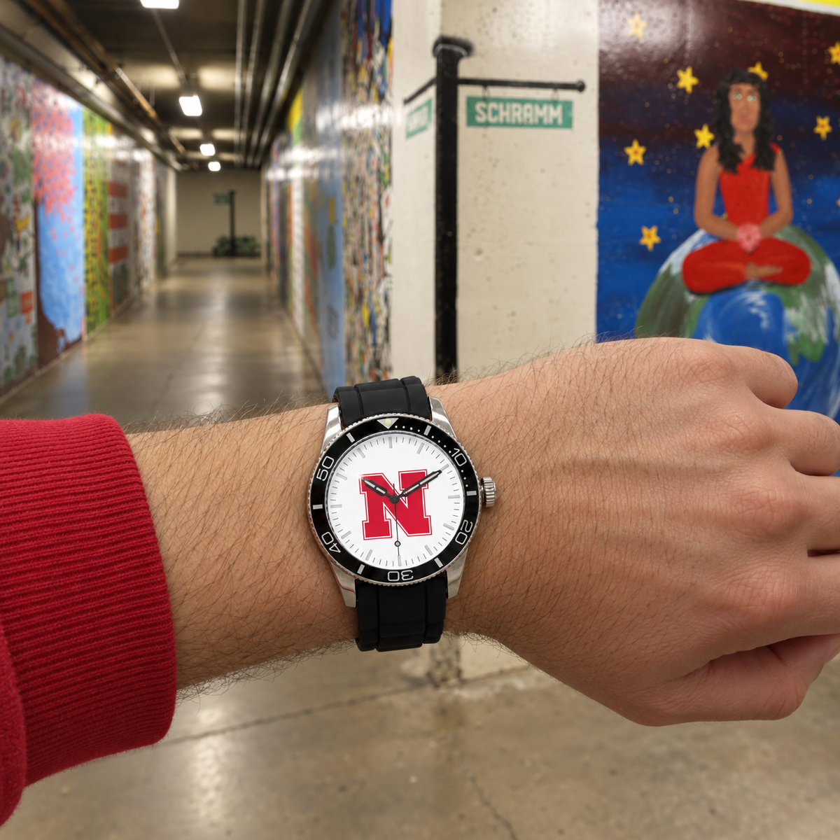 A gallery on the way to dinner - Nebraska Cornhuskers watch