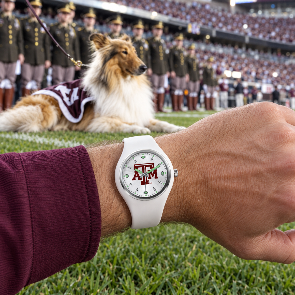 When Reveille barks, class is out - Texas A&M Aggies watch