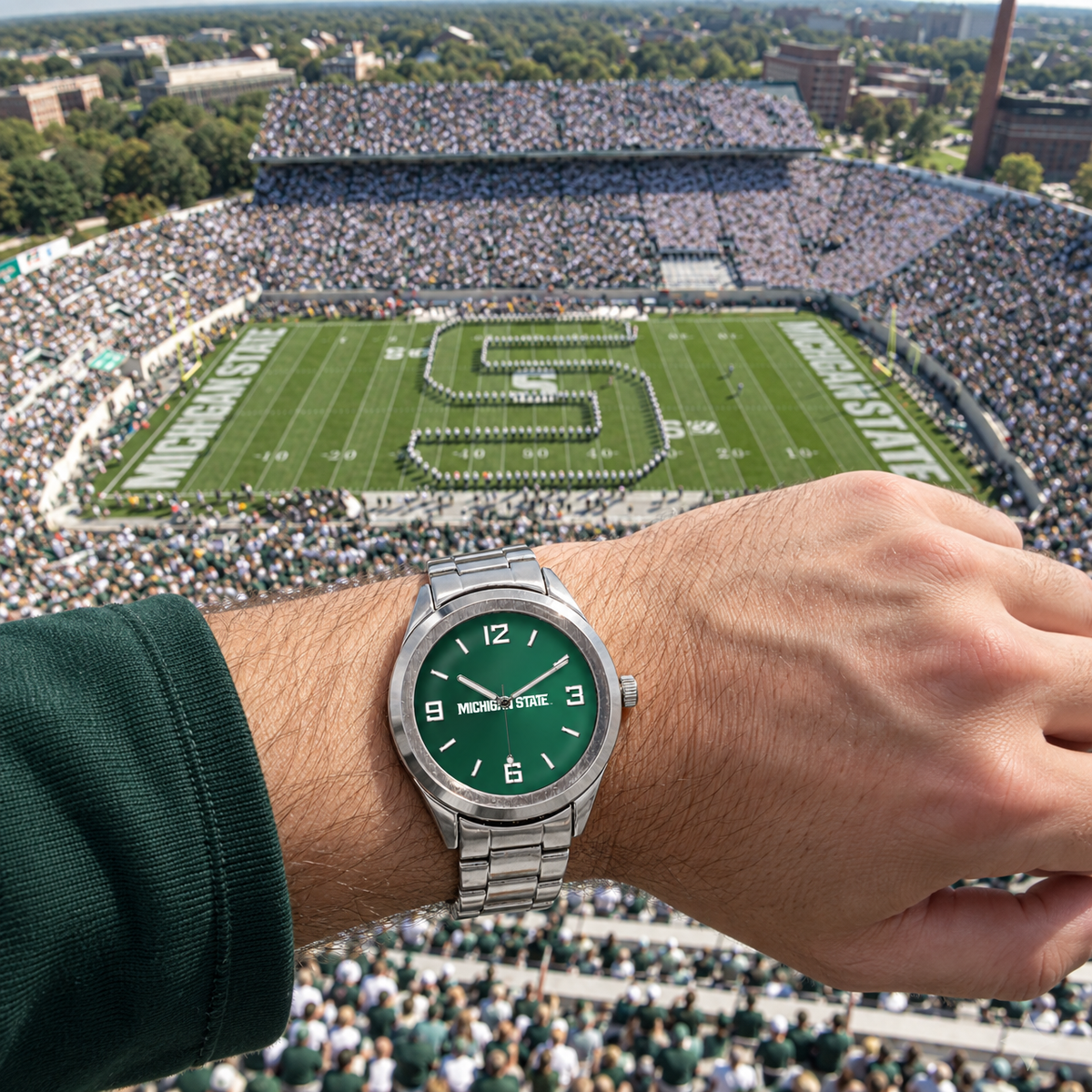 A block S with a plan - Michigan State Spartans watch
