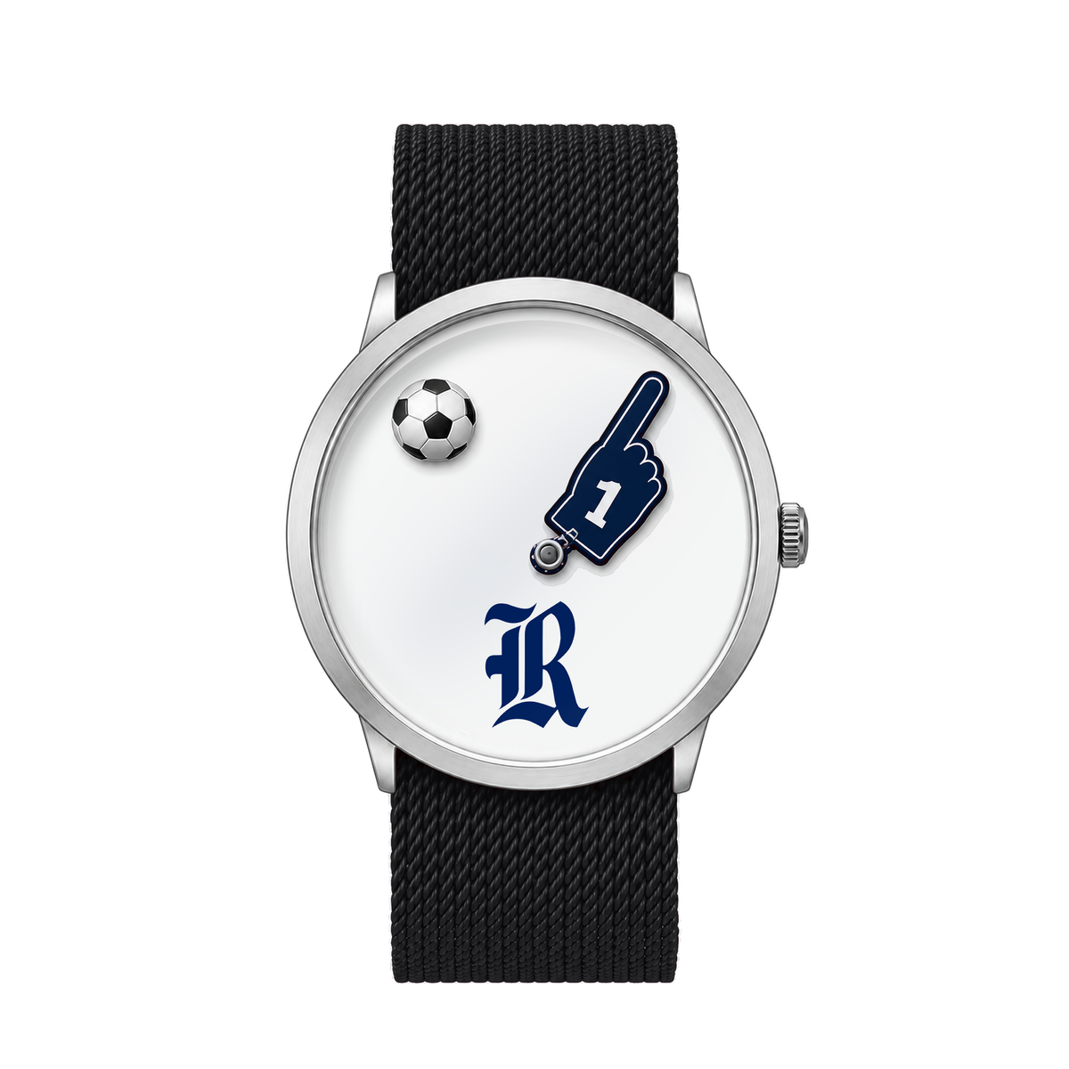 Rice Owls Soccer Watch with black nylon band