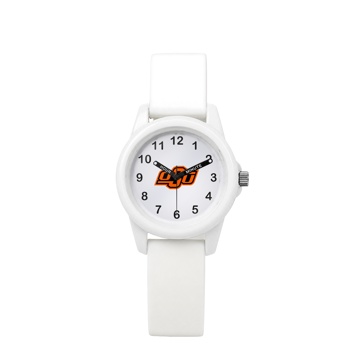Oklahoma State Cowboys White Kids Watch with white silicone band