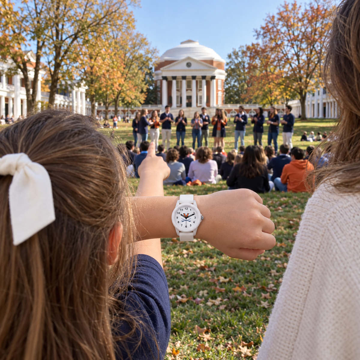 Eighteen groups, one lawn - Virginia Cavaliers watch