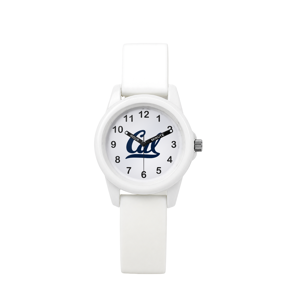 California Golden Bears White Kids Watch with white silicone band